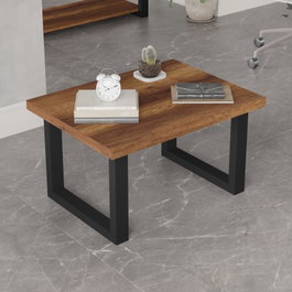 Hanah Home Mn02-Ba Mesa de centro Nogal y Antracita